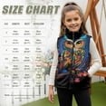 thumbnail image 3 of Xoenoiee Owl Flower Print Boys Sleeveless Vests Jacket Full-Zip Fall Winter Warm Outerwear Lightweight Zip Coats with Pockets for Boys, Size 3T, 3 of 7