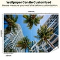 thumbnail image 3 of Peel and Stick Wallpaper Waterproof Downtown Miami Wall Mural Decor Self Adhesive and Removable 100in x 144in, 3 of 8
