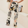 thumbnail image 5 of Leopard Print for Women Casual Lightweight Straight Leg Pants Comfy Women's Trousers, 5 of 8