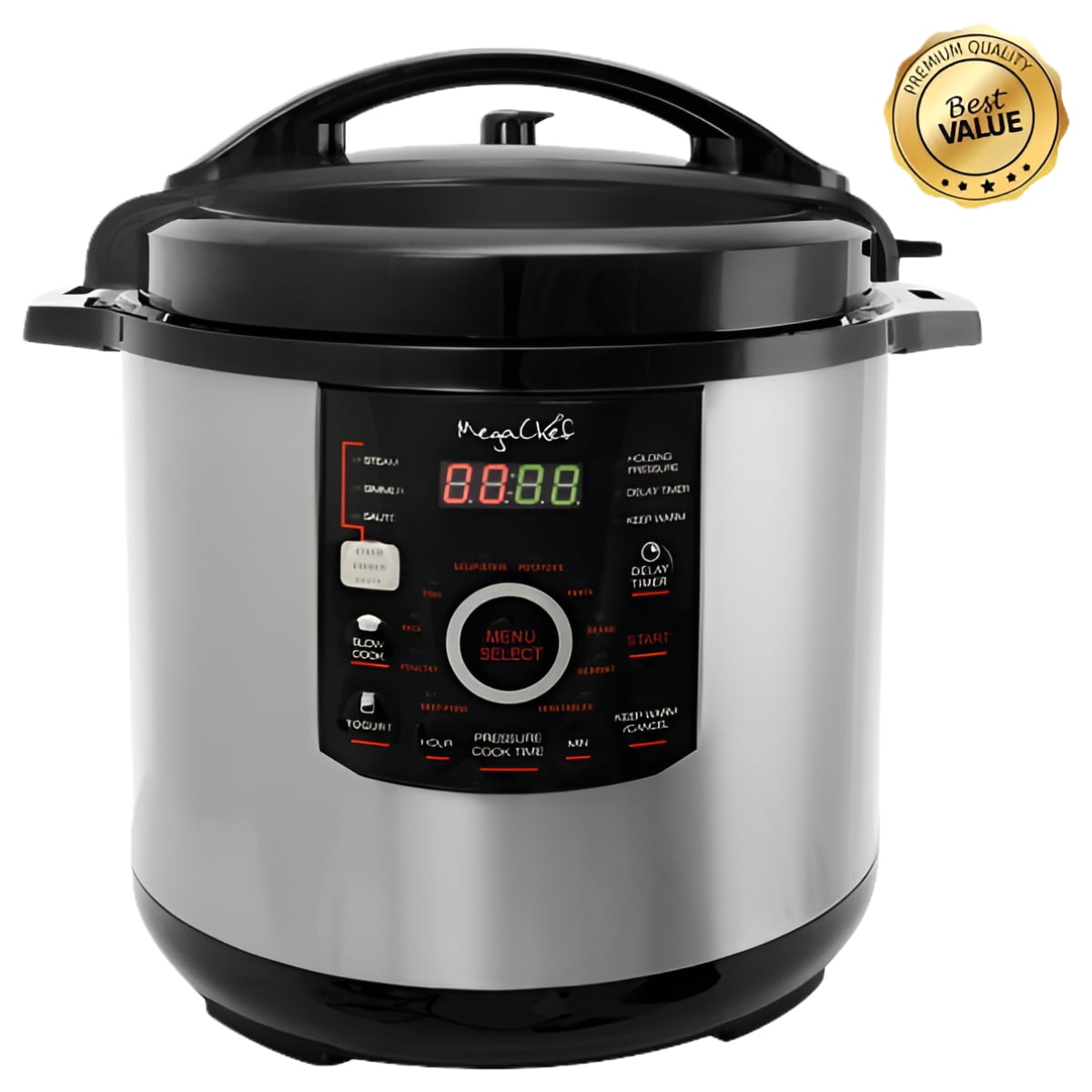 Megachef 12-Quart Digital Pressure Cooker, 17" x 15"