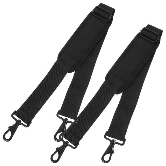 FRCOLOR Bass Case Straps 2 Pcs Violin Case Erhu Case Pipa Snare Drum Clarinet Saxophone Case Belts (Black),42.91"X1.5"X0.04"