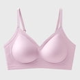 thumbnail image 2 of Daiosportswear Seamless Wireless Bra for Women Comfort Adjustable Strap Camisoles No Underwire Full Coverage Everyday Bras Purple XL(XL), 2 of 6