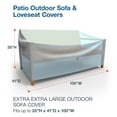 thumbnail image 3 of Budge XXLarge 100"W 41"Deep Blue Patio Sofa Cover, All-Seasons, 3 of 6