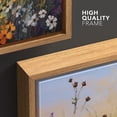 thumbnail image 4 of PixonSign Framed Canvas Print Wall Art Rustic Countryside Wildflower Garden Nature Wilderness Illustrations Modern Art Botanical Floral Farmhouse/Country Relax/Calm/Cozy for Bedroom - 16"x24" Natural, 4 of 5