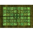 thumbnail image 1 of Ahgly Company Indoor Rectangle Abstract Green Modern Area Rugs, 3' x 5', 1 of 4