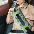 thumbnail image 2 of Happy Lemons Seat Belt Pillow Playful Fruit Pattern, Post-Op Recovery Support (Cute & Functional), 2 of 7