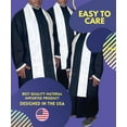 thumbnail image 3 of Brooklyn Vertical Monk Robe Costume with Stole, One Size Unisex Funny Halloween, 3 of 5