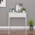 thumbnail image 1 of vidaXL Console Table White 72x35x75 cm Steel, 1 of 5