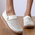 thumbnail image 6 of CAIXAI Wide Walking Shoes for Women Adjustable Upper Womens Walking Sneakers Casual Closed Toe on Womens Walking Shoes Knit Upper Embroidery Mary Jane Flats Women Hands Free Sports Shoes, 6 of 8