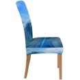 thumbnail image 3 of ABPHQTO Ocean View Blue Underwater Sunlight Cloudy Sky Stretch Funda protectora para silla Funda protectora de asiento para comedor Hotel Wedding Party Set de 1, 3 of 4