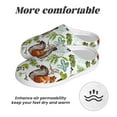 thumbnail image 6 of Fotbe Mosaic Forest Squirrel Pattern Women's Fuzzy Curly Fur Memory Foam Loafer Slippers Indoor Outdoor Slippers Winter Home Shoes-46/47, 6 of 7