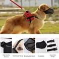 thumbnail image 2 of Minzimin Dog Muzzle, Soft Mesh Covered Muzzles for Small, Medium, Large and X-Large Dogs, Muzzle with Adjustable Straps, Prevent Barking, Biting, and Accidental Ingestion, 2 of 5