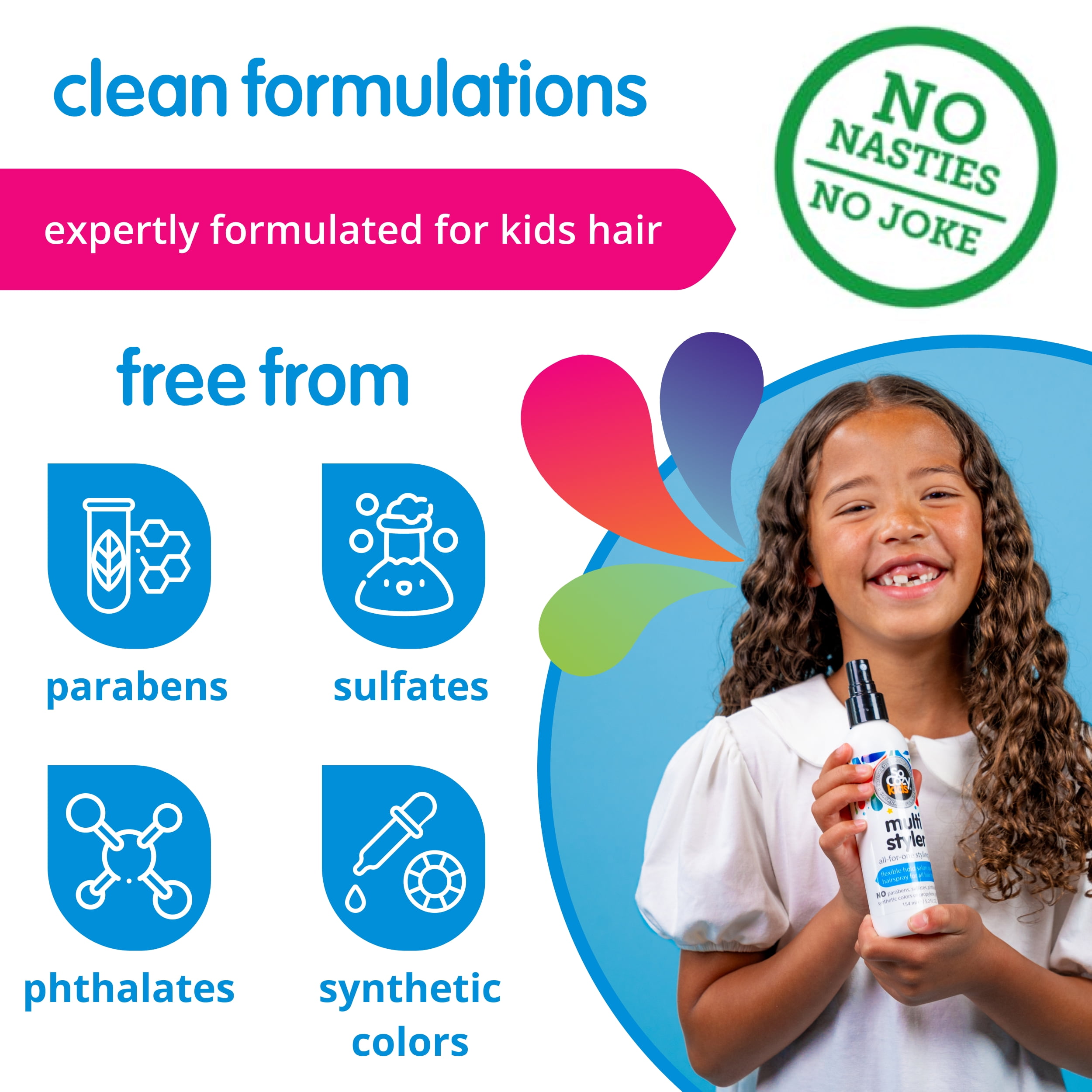 SoCozy Kids All for One Multi Hair Styler for Kids, 5.2 oz.
