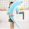 thumbnail image 2 of Dolphin Plush Toy Plush Doll Sleeping Pillow for Bedroom Living Room Decoration , Blue 50cm, 2 of 8