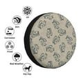 thumbnail image 4 of Naloa Sketch Squirrels Linen PVC Leather Spare Tire Wheel Cover Spare Tire Cover, for Car Truck SUV Camper Trailer Universal Fit(14-17in)-16 inch, 4 of 6