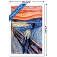 thumbnail image 3 of The Scream by Edvard Munch Wall Poster, 14.725" x 22.375" Framed, 3 of 6