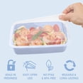 thumbnail image 4 of Bentgo Prep - 20-piece 1-compartment Reusable Meal Containers With Lids  & Bpa Free Materials Durable Microwave Freezer Dishwasher Safe To Go Food Storage (periwinkle), 4 of 8