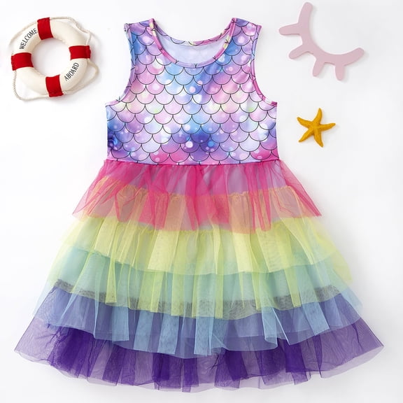 Girls Spring Dress Toddler Summer Short Sleeve Tutu Wedding Dresses for Play Party Birthday Casual