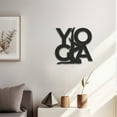 thumbnail image 2 of LaModaHome Modern Yoga Metal Wall Art, Zen Decor, Meditation Room Hanging Sculpture,Om Symbol Home Decoration,Yoga Studio Artwork,Unique Spiritual GiftHome Decoration Gift -43.3"x43.3"/110x110cm, 2 of 5