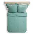 thumbnail image 4 of Hotel Style Coventry Microfiber 3-Piece Comforter Set with Bonus Pillows, Queen, Aqua, 4 of 4