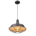 thumbnail image 1 of 14 in. Shade Lighting Ironclad Industrial-Style 1 Light Ceiling Mini Pendant - Oil Rubbed Bronze, 1 of 1
