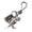 B, variant on Gothic Skull Keychain For Keys And Accessories With Alloy And Secure Hook