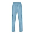thumbnail image 3 of Dpytoraw Men's Casual Solid Leggings Pants Drawstring Elastic Waist Pocket Pants Trousers, 3 of 4