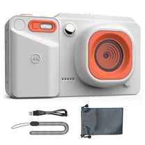 MOPO Digital Camera 2.8in HD Screen, 4K Pixel, Anti Shake, Auto Focus, 16x Zoom, Vlogging Camera White
