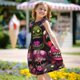 thumbnail image 5 of Fotbe Monstrous Cartoon Characters Vestido de Dormir para Niñas de 3 a 10 Años, Mangas Cortas, Estilo Princesa, Pijama Camisón con Mangas Voladas-XX-Large, 5 of 6