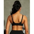 thumbnail image 3 of Wingslove Women's Sports Bra Full Coverage Wireless Bra Plus Size High Impact Non Padded Workout Bra,Black 36DD, 3 of 10