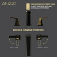 thumbnail image 4 of ANZZI 2-Handle 3-Hole 8 in. Widespread Bathroom Faucet With Pop-up Drain in Matte Black & Brushed Gold, 4 of 8