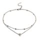 thumbnail image 1 of Guardurnaity Colgante de corazón de múltiples capas para mujer y niña, collar de clavícula chapado en aleación, joyería decorativa ajustable Ropa, zapatos y accesorios Miscelánea No.02, 1 of 6