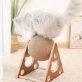 thumbnail image 4 of Cat Climbing Frame  Sisal Rope Ball Cat Toy  Scratching Tool Wooden Shelf Sisal Rope Ball Cat Toy Cat Climbing Frame Pet Toy Interactive Game Scratching Tool Wooden Shelf, 4 of 8