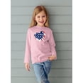 thumbnail image 2 of American Heart 4Th Of July Long Sleeve Toddler -Image by Shutterstock,  5 Toddler, 2 of 4