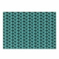 thumbnail image 1 of Palm Tree Cutting Board, Black Silhouettes of Coconut Trees in Cartoon Style on Turquoise Backdrop, Decorative Tempered Glass Cutting and Serving Board, Small Size, Turquoise Black, by Ambesonne, 1 of 1