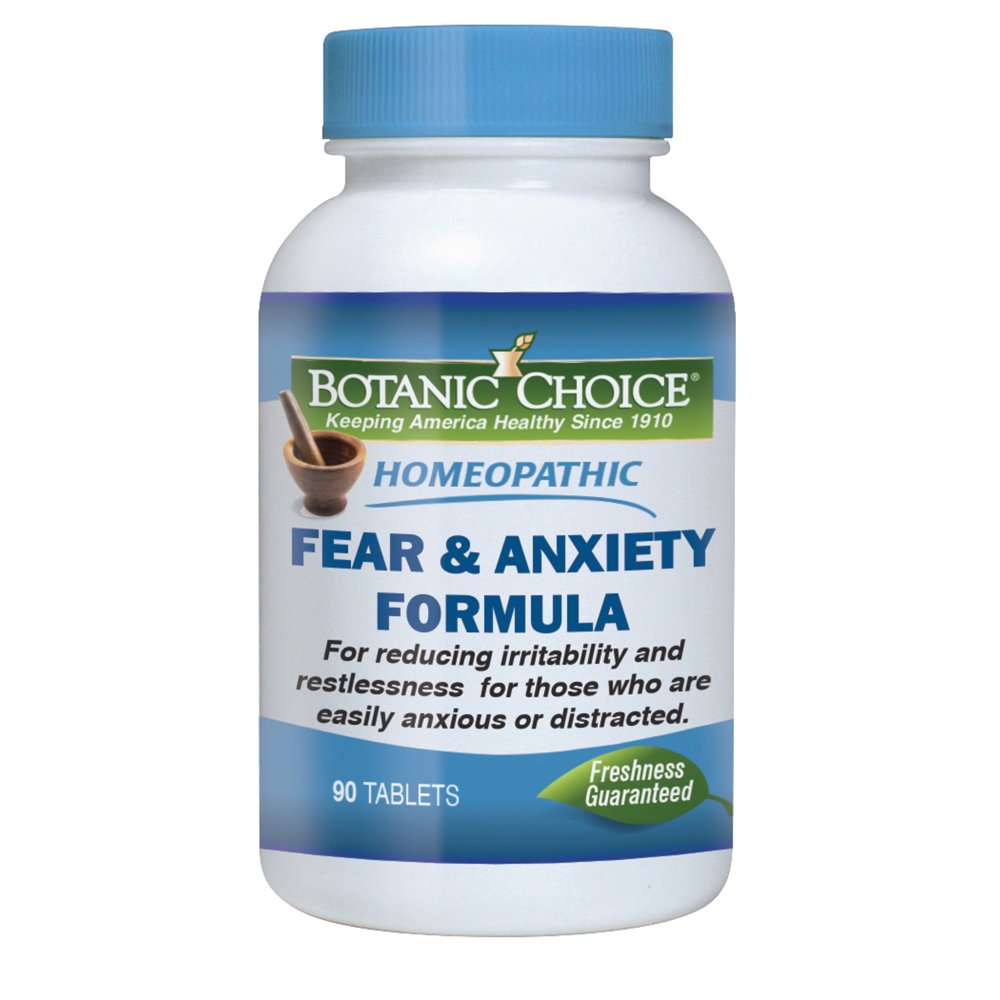Botanic Choice Homeopathic Fear & Anxiety Formula Tablets, 90 Ct