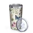 thumbnail image 2 of Pioneer Flower and Butterfly 10oz Tumblers Stainless Steel Tumbler with Lid and Straw,Vacuum Insulated Double Wall Travel Tumbler Cups with Cleaning Brush for Coffee, Tea, 2 of 4
