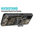 thumbnail image 5 of Case with Clip for Jitterbug Smart4, Nakedcellphone Rugged Ring Grip Cover with Stand and [Belt Hip Holster] for Lively Smart 4 Phone (2023, T608G) - Outdoor Camo Tree Design, 5 of 10