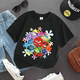 thumbnail image 2 of Camiseta de algodón con estampado de dibujos animados de película para niños y niñas, Tops Kawaii, Jersey cómodo informal de verano, regalo de cumpleaños, 2 of 4
