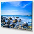 thumbnail image 2 of Baratti Bay Rocks in Waters at Sunset - Extra Large Seashore Canvas Art, 2 of 3