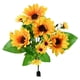 thumbnail image 2 of Girasol De Seda 6 tallos artificiales de girasol amarillos,flores de seda artificiales,ramo para arreglos florales en jarrones,centros de mesa para bodas y decoración del hogar (1 pieza) Rkxzt, 2 of 6