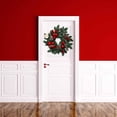 thumbnail image 3 of TheFound Christmas PVC Wreath Artificial Wreath with Berry Christmas Ball Decor for Front Door, Window, 3 of 8
