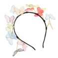 thumbnail image 2 of KAKOWELY Diadema de mariposa de colores, bonita diadema, diadema decorativa, diadema de fiesta, diadema para mujer, 2 of 5