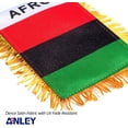 thumbnail image 4 of Anley 4 x 6 Inch Afro American Window Hanging Flag - Fringed Pan African Mini Banner, 4 of 7