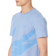thumbnail image 3 of Lacoste Men's Crocodile Print Crew Neck Stretch Organic Cotton T-Shirt Blue th2604-hg3, 3 of 4