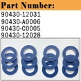 thumbnail image 3 of Paquetes de 12 juntas para tapones de drenaje de aceite para Toyota Tacoma Tundra, 3 of 7