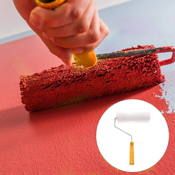Soimiss Spiked Screeding Floor Roller Plastic White 1Pcs