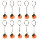 thumbnail image 1 of Simulación de 10 piezas de llaves de calabaza Ornamento colgante de bolso Halloween Pumpkin Key anillo, 1 of 6