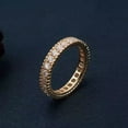 thumbnail image 5 of 2.10Ct Round Cut Diamond Women's Full Eternity Wedding Ring 14K Yellow Gold Plated, 5 of 5