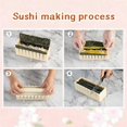 thumbnail image 5 of Upgraded Sushi Making Kit Deluxe Edition with complete sushi set, 10 pieces, plastic sushi tools complete with 12 sushi rice roll molds, fork, 5 of 5